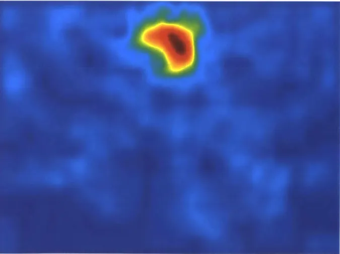 Figure 4-2:  The  2-D  PDF created by  combining  the  seeding  density  distribution and  the  velocity variation