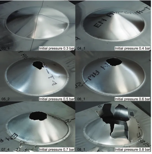 Fig. 4-12. Plates after experiments 
