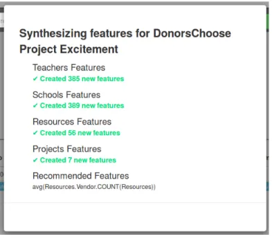 Figure 7-1: The dialog users first see when they begin using the Data Science Machine.