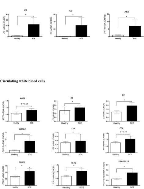Fig 5. Gene expression in endometrium and circulating white blood cells of Holstein dairy cows at 45–55 days postpartum