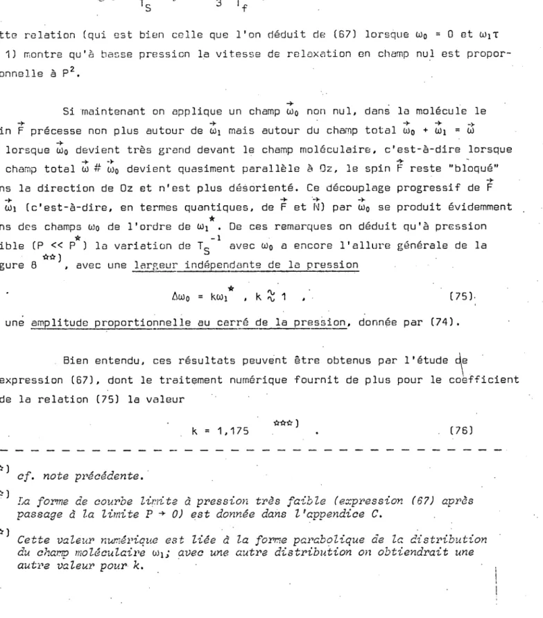 figure  8  **) ,  avec  une  largeur  indépendante  de  la  pression