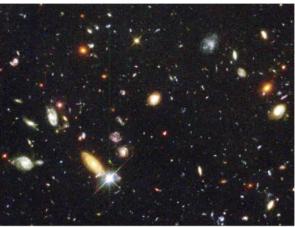 Figure 1.5 – Les galaxies dans l’Univers ; image r´ eelle