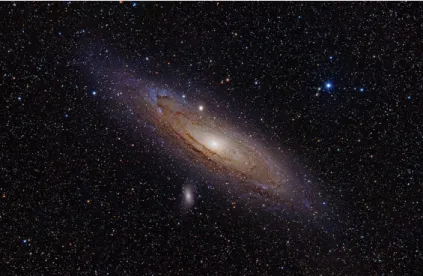 Figure 1.7 – La galaxie d’Androm` ede ; image r´ eelle