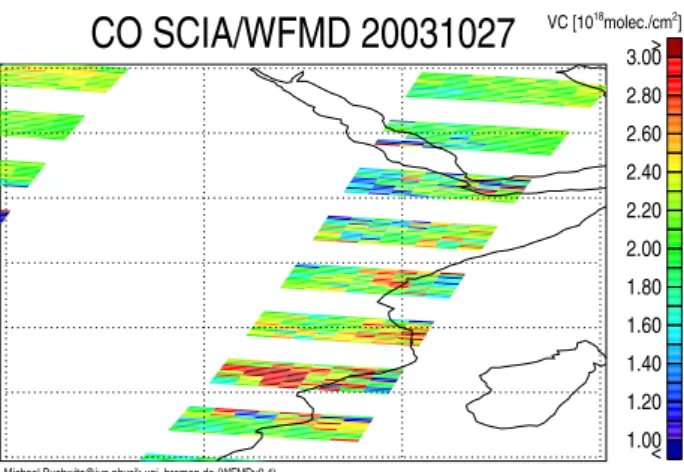 Fig. 12. As Fig. 11 but with cloud contaminated pixels shown in grey.