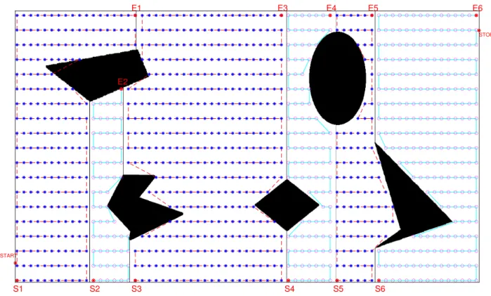 Figure 4.16: Boustrophedon path in each cell