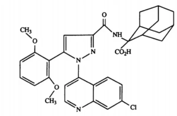 Figure 5 : Antagoniste non peptidique de NTS 1  : SR48692 