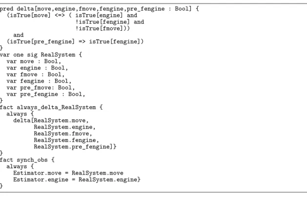 Figure 4.2 – Le syst` eme observ´ e et la synchronisation des observations en Electrum.