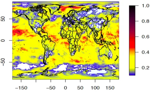 Figure 5. Same setup as in Figure 3: Probability that the factual world produces a temperature record with respect to the previous 9 counterfactual years