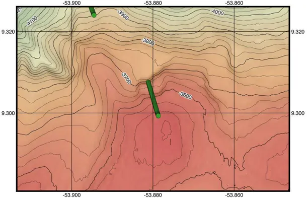 Figure 30: Location of the vessel during B2 dredge. 