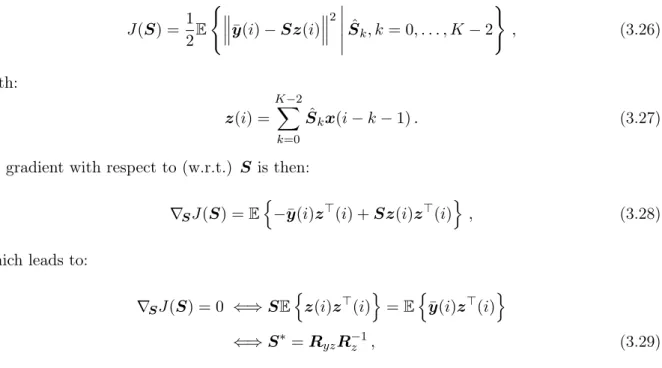 Table 3.2: List of notations and symbols employed throughout the analysis in Chapter 3