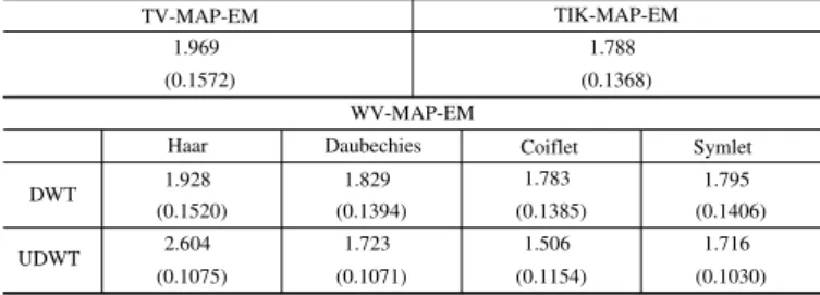 Fig. 8. Vertical profiles through WV-MAP-EM reconstructions (shown in Fig.