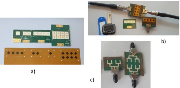 Figure 4.30 a) shows the prototypes received from the PCB manufacturer.