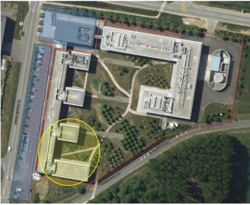 Figure 2-2 – Thales TRT site in Palaiseau, an example of office building.