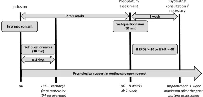 Figure 1  Participant timeline. EPDS, Edinburgh Postnatal Depression Scale; IES- R, Impact of Event Scale–Revised.