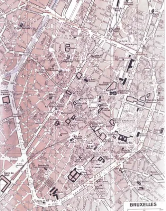 Fig. 2. Plan de Bruxelles. 