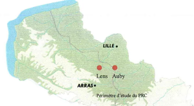 Figure  I  :  Localisation du  secteur dtétude  du  Programme de Recherches Concertées (P.R.C.).