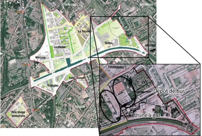 Figure  I  4:  Positionnement  géographique  des  sites  d'échantillonnage  au  niveau  du  site  atelier  de  l'Union  (Echelle 1/10 000, Zoom × 2 ; Source : GIS3SP)