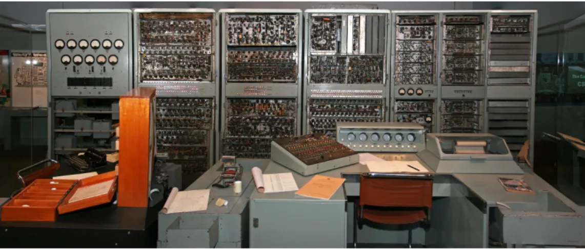 Figure 1.4: CSIRAC (1949) is one of the first stored program computer. Despite rumours, this model was not proven to be able to play music