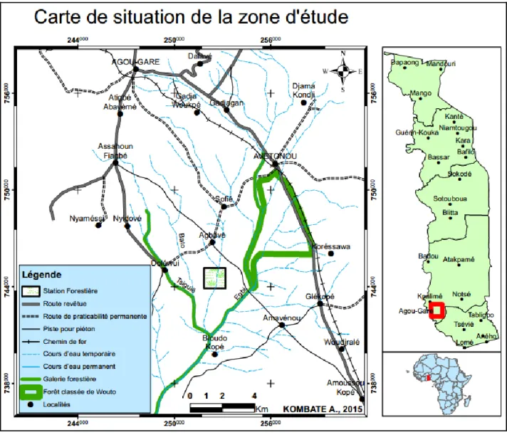 Figure 2: Localisation des parcelles 