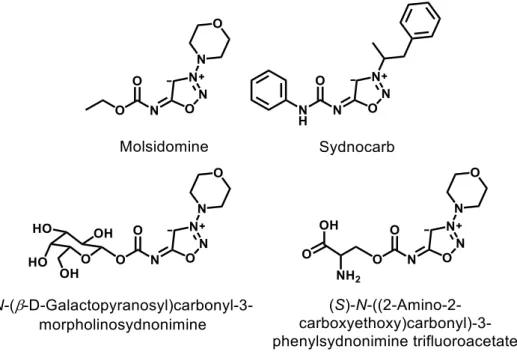 Figure 21.  Structures of some sydnonimine-based compounds. 