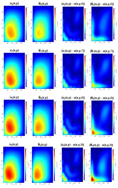 Figure 5: u b t (x, y): Predicted values by our method, B b t (x, y): Predicted values by misspecified black-box,