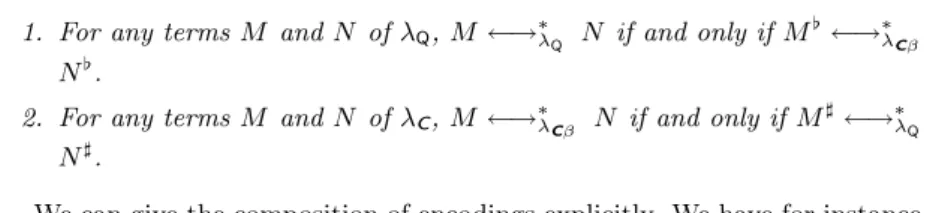 Figure 15: Encoding of λ C into the first-order syntax