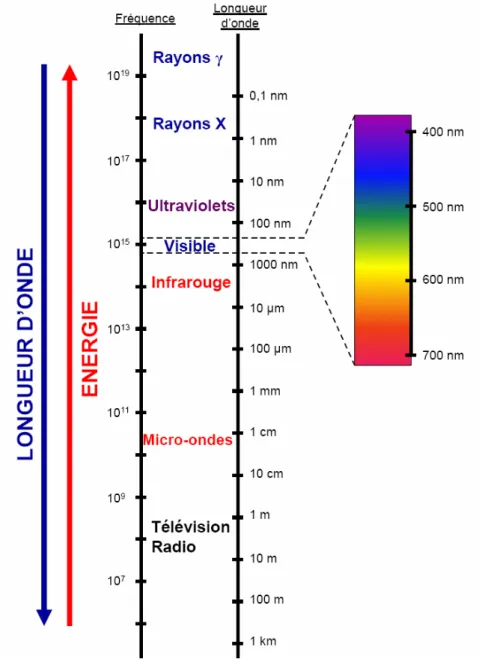 Figure 4.3 : Spectre électromagnétique. 