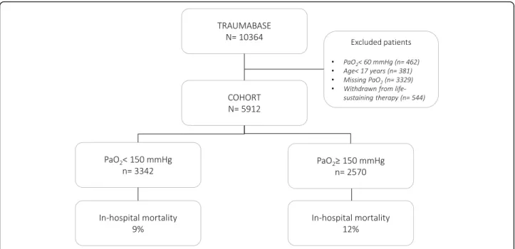 Fig. 1 Flowchart of the included trauma patients
