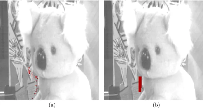 Fig. 3.8 { Fond world. Points choisis (noirs) dans la Figure 3.6 (a) pour test 3 et 4