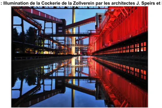 Figure 1.1 : Illumination de la Cockerie de la Zollverein par les architectes J. Speirs et M