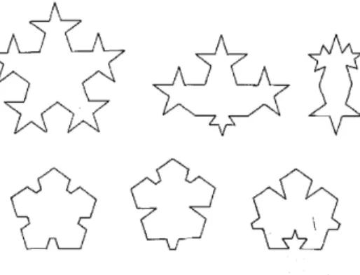 Figure 1.8: Original Penrose prototile set. Notches and cuts represent matching rules.