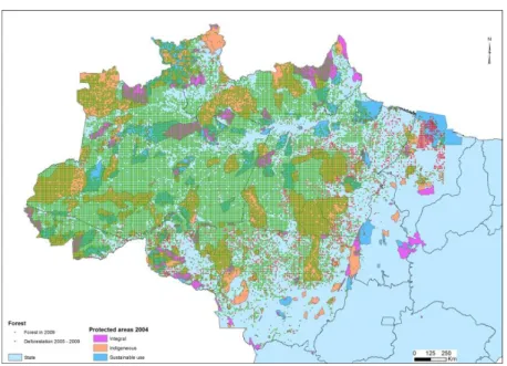 Figure 1. Distribution of pixels across Brazilian Amazônia 