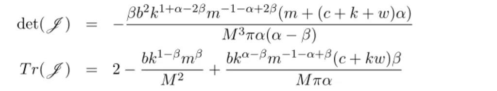 Figure 13 shows the relationship between the wage rate the stock of health. The vertical line rep- rep-resents the stock of health equilibrium M ∗ and w ∗ the wage rate at equilibrium; ¯w = 2(r+δ (r+δ)(1 − δϵ)η− ϵ)