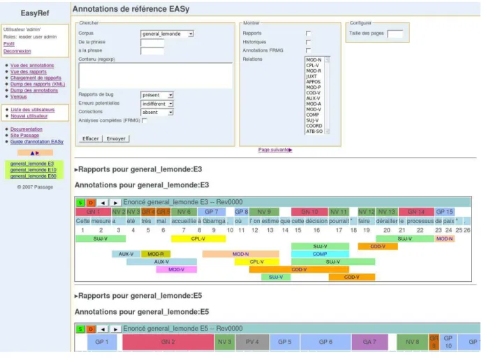 Figure 2: Visualizing annotations with E ASY R EF