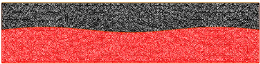 Figure 2: Two-layer domain Ω with SRA on the top boundary 5.1 Problem setting