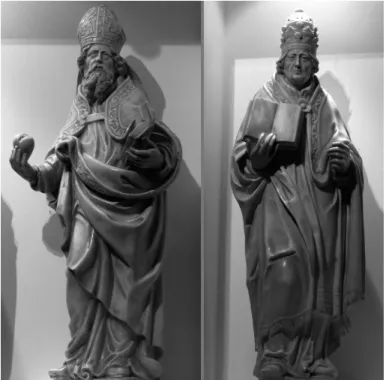 Fig. 4 : P ierre  e nderlin  (ca. 1603-ca. 1664),  Saint Augustin et saint Grégoire, ca