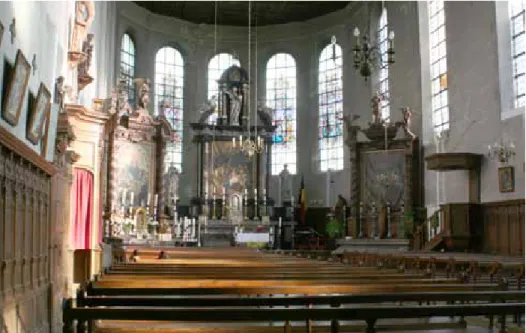 Fig. 1. Vue vers le chœur Foy Notre-Dame.