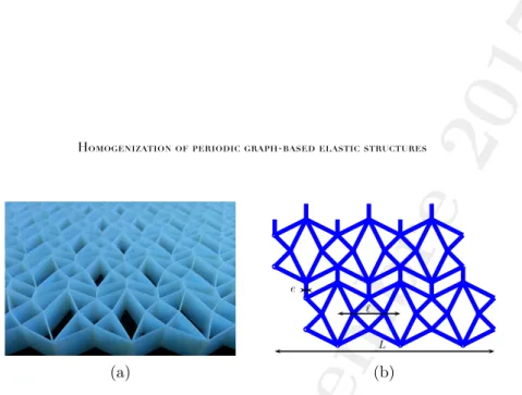 Figure 1. A cylindrical 3D elastic structure based on a thickened pe- pe-riodic planar graph