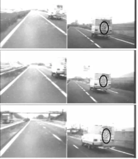 Fig. 12. Tracking a camping-car during overtaking