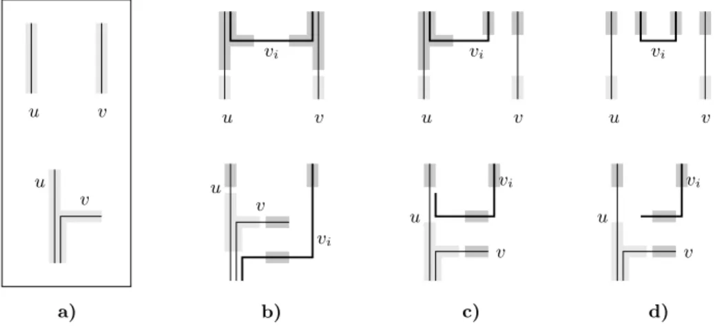 Fig. 2. Invariants for a 2-clique and insertion rules for the path for the new vertex v i