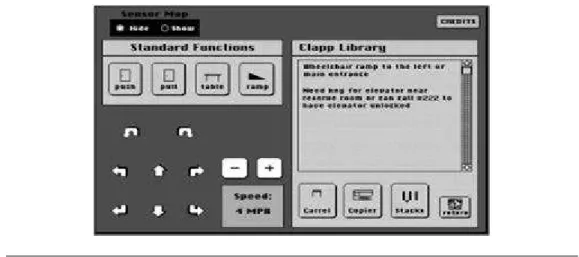 Figure 1.8: Assistance module of the Wheelesly interface [46]