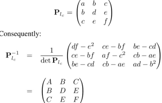 Fig. 3. 2D example of the constraints used to compute a bounding box in the 3D case.