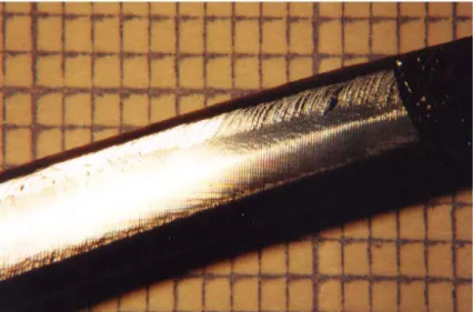 Fig. 1. Photo of Sr 2 RuO 4  single crystal with a shiny facet perpendicular to the [0 0 1] direction.