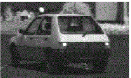 Figure 1: The lead vehicle and its visual marks.