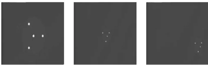 Figure 4: Camera frame trajectories - Test 2 In gures 5-8, the evolution of the projection of the four characteristic points in the image plane is presented