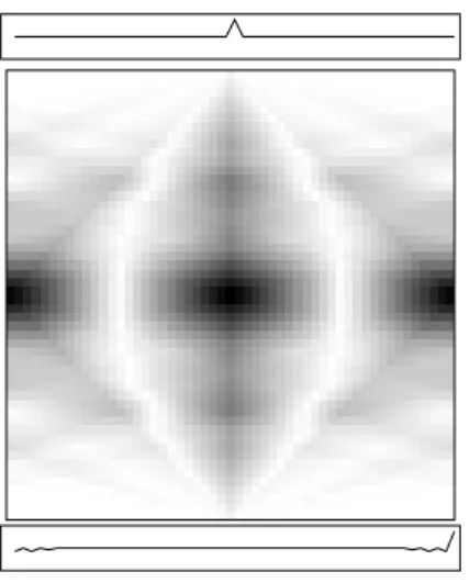 Figure 4: The modulus of the wavelet transform. p = 53.