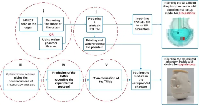 Figure 1. Three-dimension (3D) Printed benchmark phantom flowchart for microwave imaging