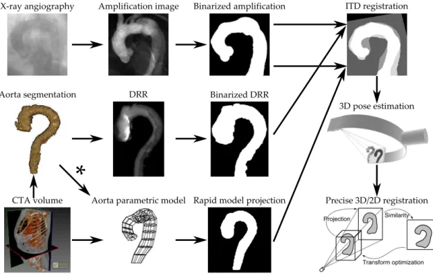 Figure 3 – 3D/2D registration framework.