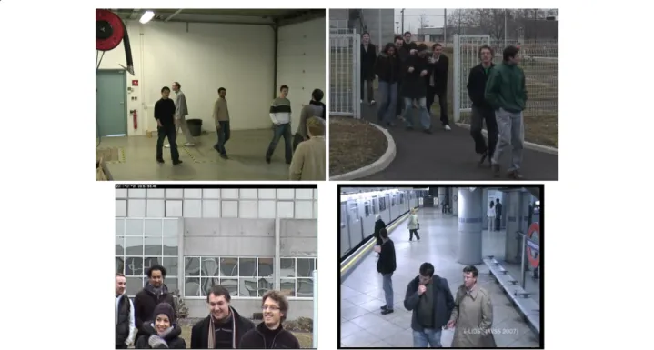 Figure 6 Preview of our dataset videos. From top left to bottom right: Additional ﬁle 1: Video 1, scene of videos Additional ﬁle 2: Video 2 and Additional ﬁle 3: Video 3, scene of videos Additional ﬁle 4: Video 4 and Additional ﬁle 5: Video 5, Video 6