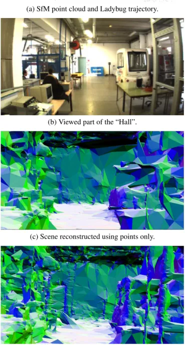 Fig. 5. Ladybug images for “Hall” and “Aubi`ere” video se- se-quences.